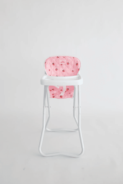 Tiny Harlow doll high chair in Strawberry Picnic
