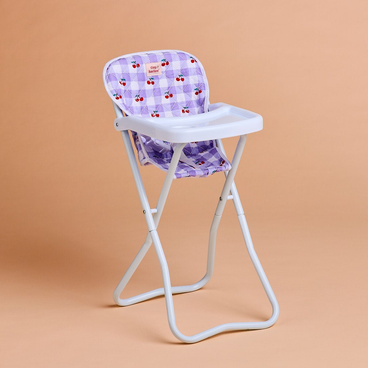 Tiny Harlow Doll Highchair – Lilac Cherry