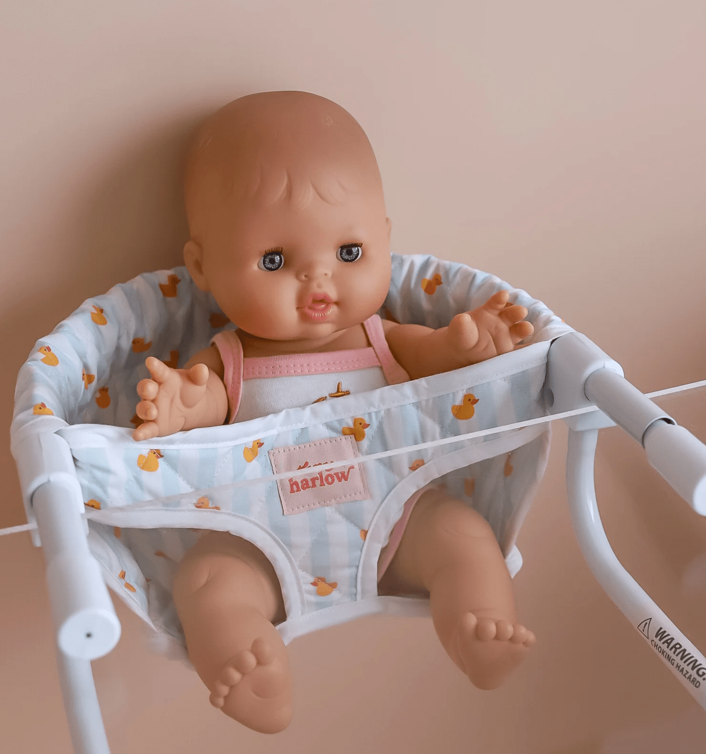 Tiny Harlow - North America - Feeding chair for doll - Blue ducky Tiny Harlow