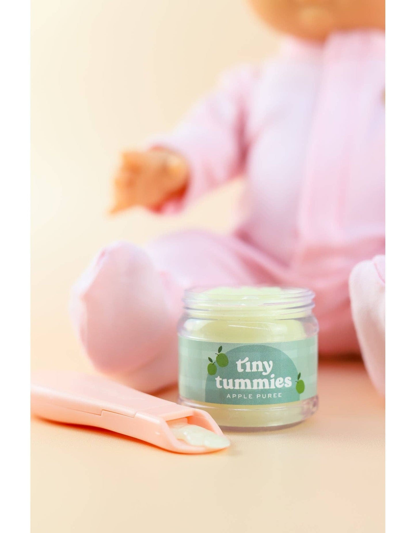 Tiny Harlow - North America - Tiny Tummies - Apple jelly food - Jar and spoon - Tiny Harlow Tiny Harlow - North America - enjoykidsus