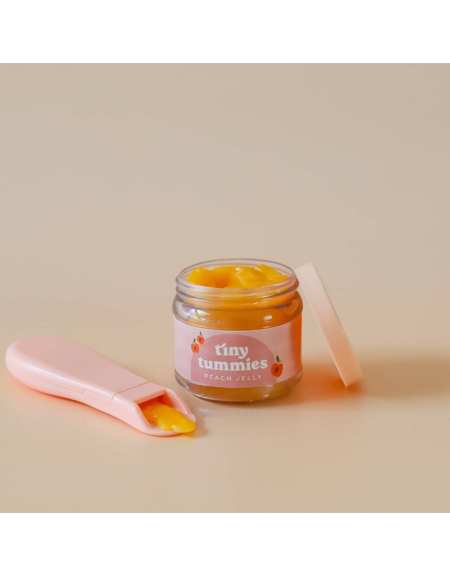Tiny Harlow - North America - Tiny Tummies - Peach jelly food - Jar and spoon - Tiny Harlow Tiny Harlow