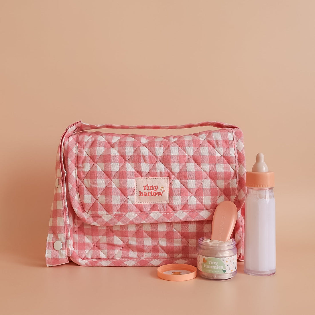 Tiny Harlow Nurturer Kit – Pink Gingham