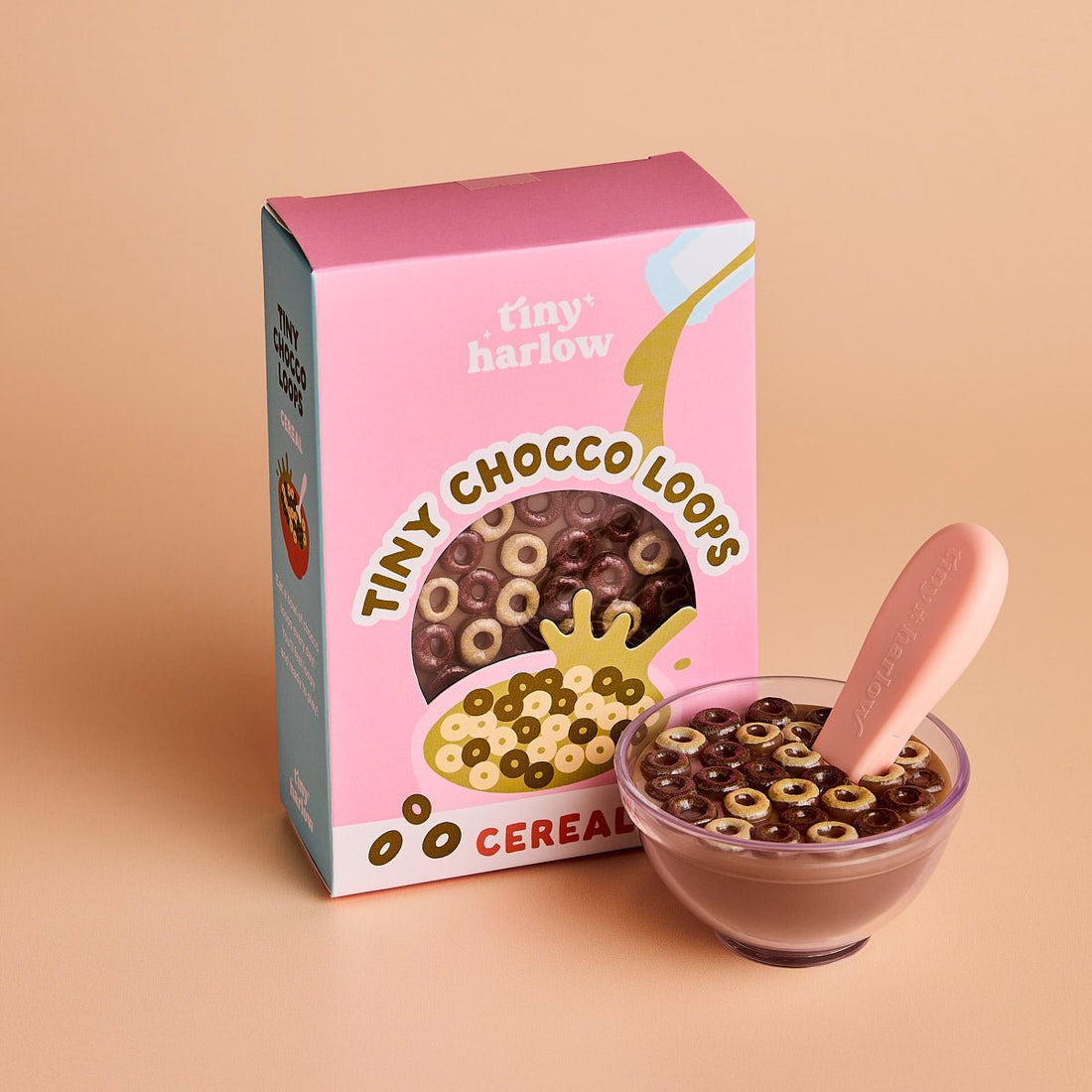 Tiny Harlow Tiny Tummies Chocco Loops Cereal Bowl