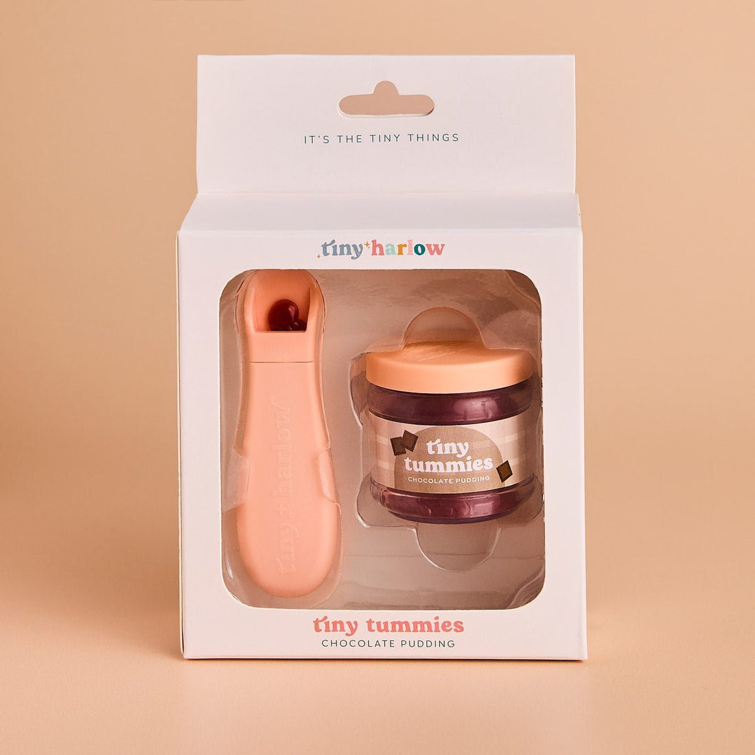 Tiny Harlow Tiny Tummies Chocolate Pudding Jar &amp; Spoon — product image 2