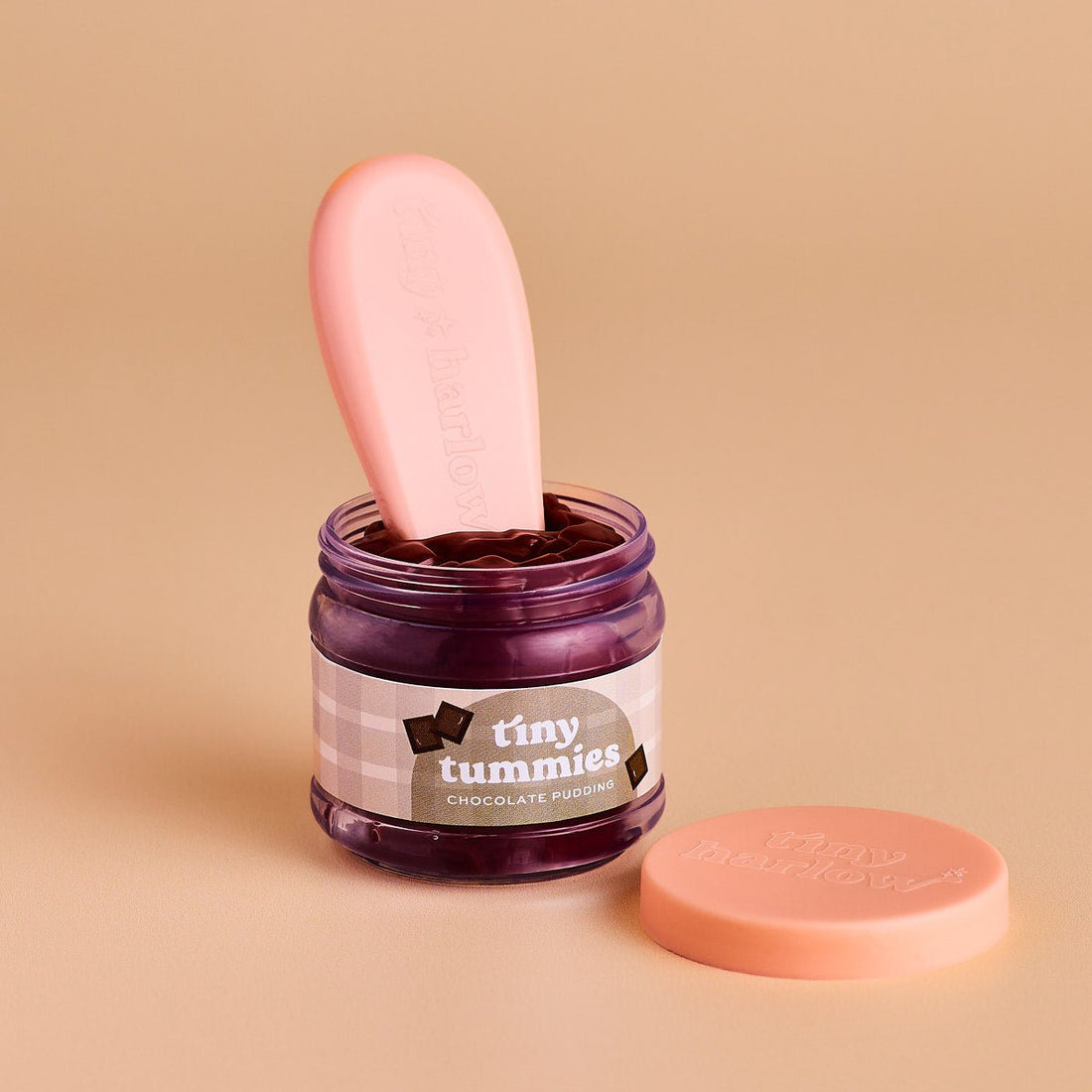 Tiny Harlow Tiny Tummies Chocolate Pudding Jar &amp; Spoon