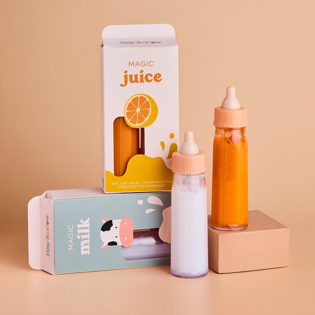 Tiny Harlow Tiny Tummies Magic Milk &amp; Juice Bottles