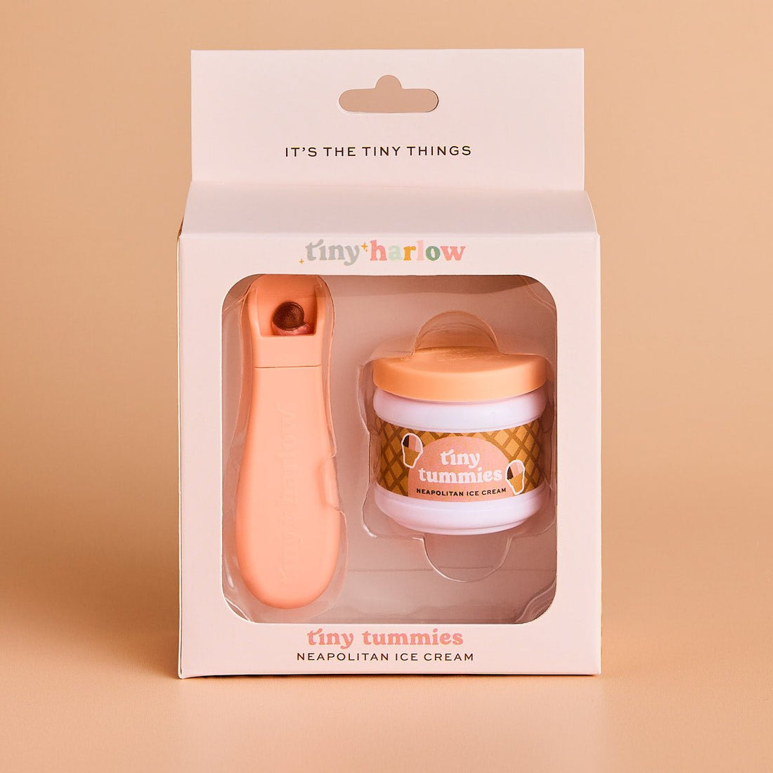 Tiny Harlow Tiny Tummies Neapolitan Ice Cream Jar &amp; Spoon — product image 2