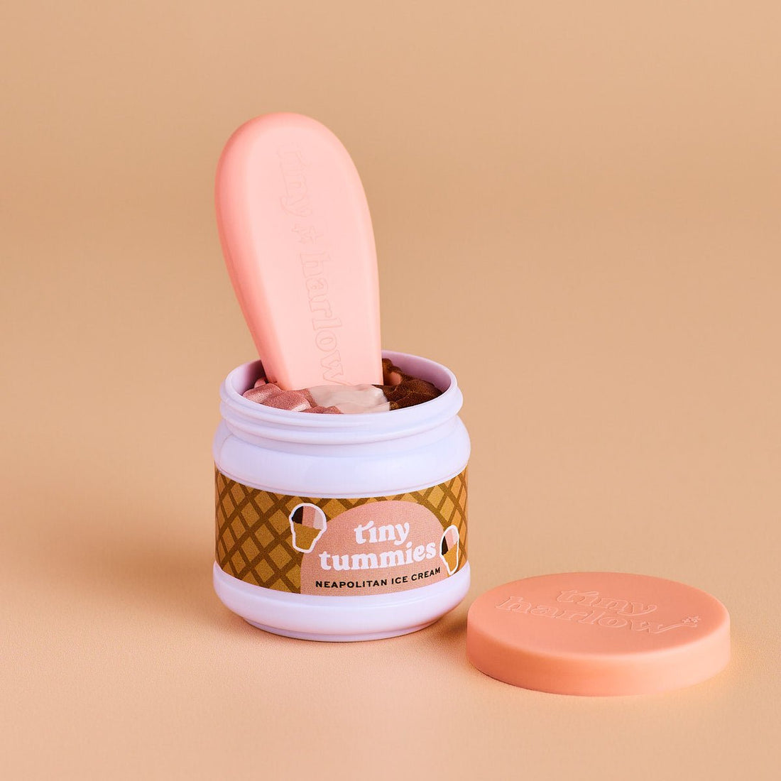 Tiny Harlow Tiny Tummies Neapolitan Ice Cream Jar &amp; Spoon