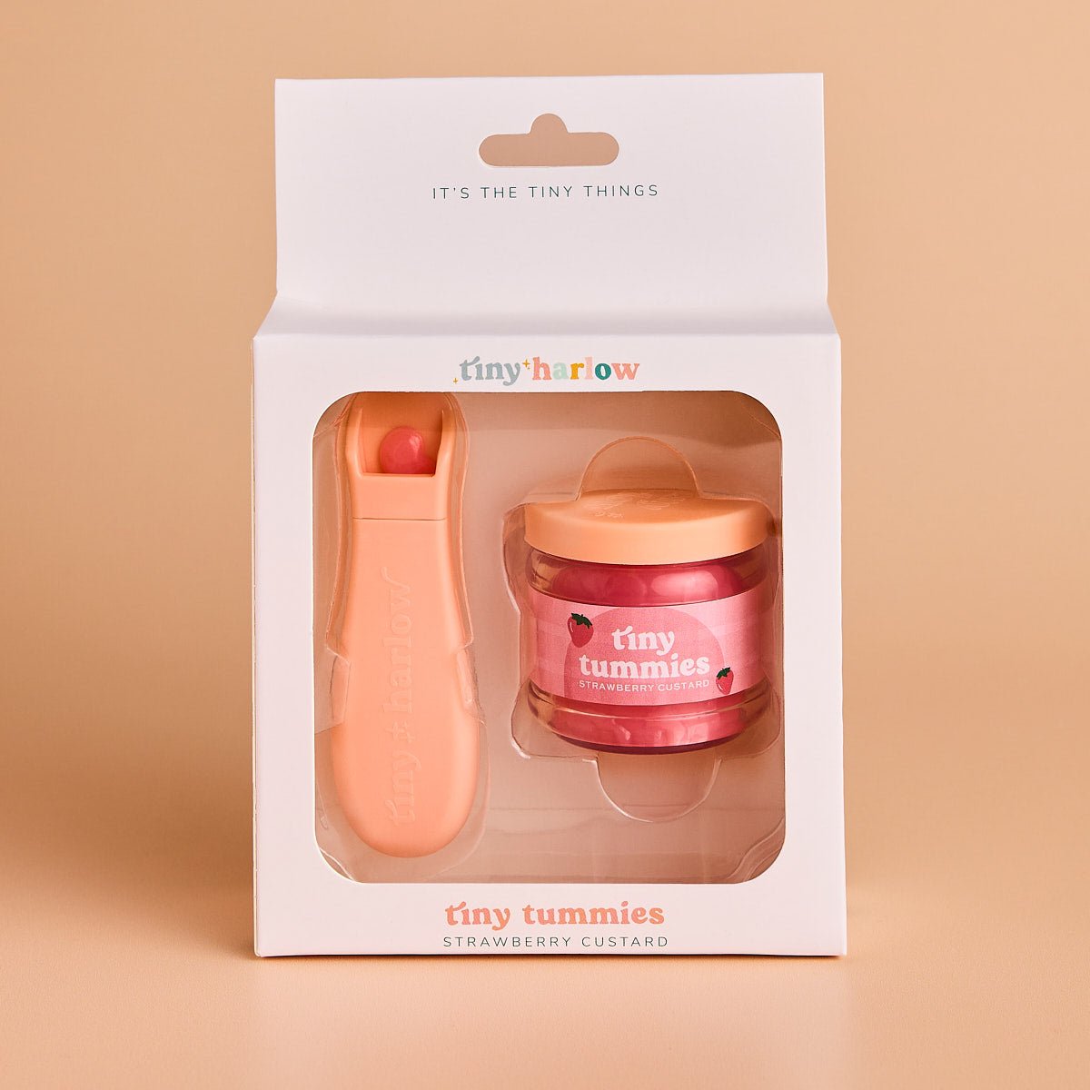 Tiny Harlow Tiny Tummies Strawberry Custard Jar &amp; Spoon — product image 2