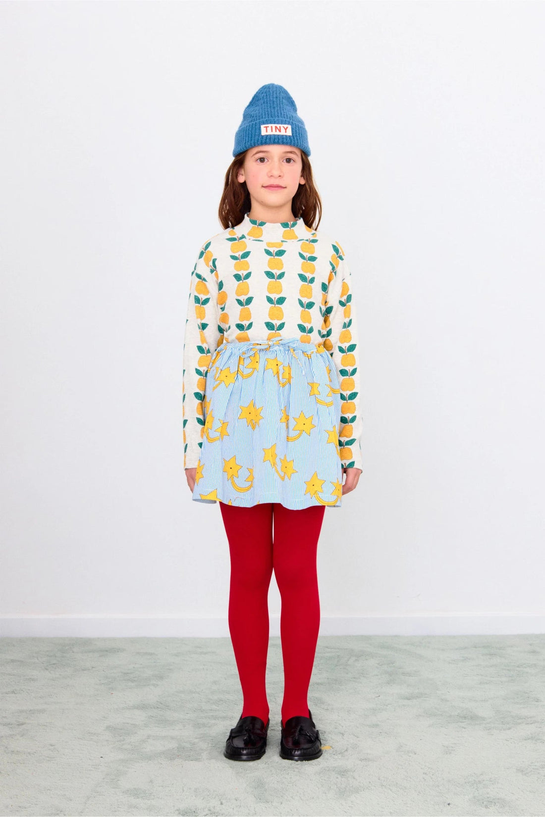 Tinycottons Apples Rib Mockneck Tinycottons