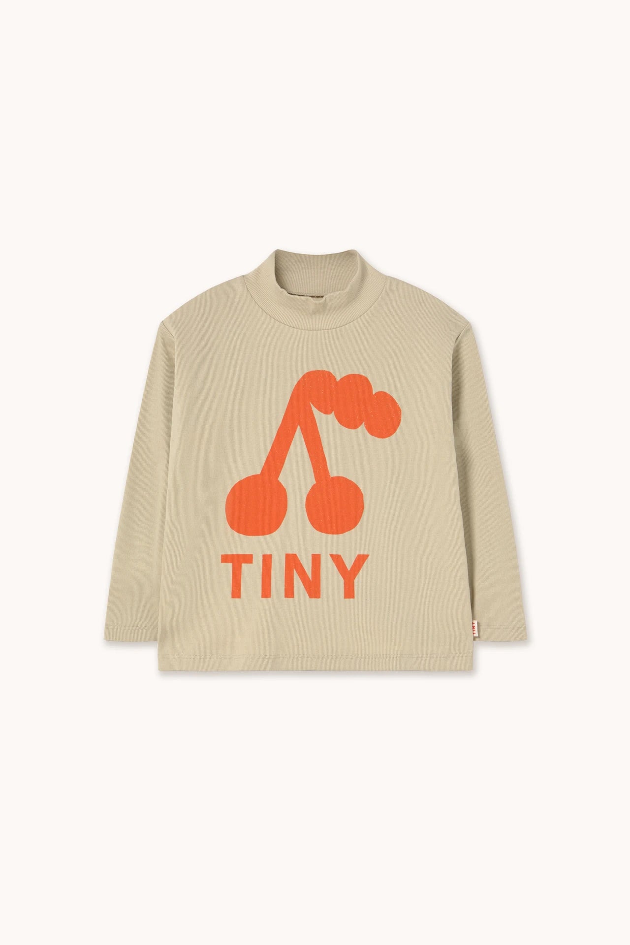 Tinycottons Cherry Graphic Rib Mockneck Tinycottons