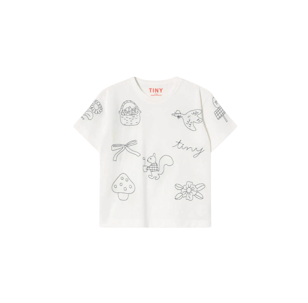 Tinycottons Tiny Apples Tee - Off White Tinycottons