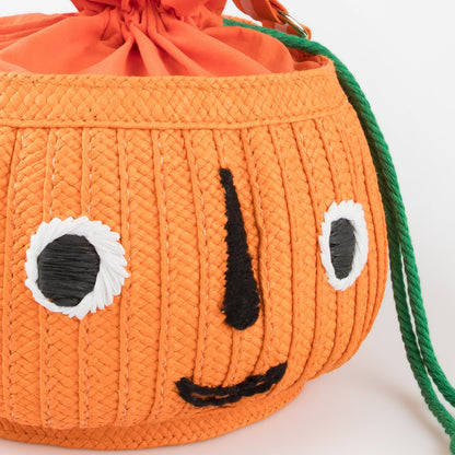 Trick Or Treat Pumpkin Basket Bag Meri Meri - enjoykidsus