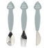 Trixie Baby - Trixie Silicone Cutlery Set, 3-Pack | Baby Toddler Utensils: Mr. Shark Trixie Baby