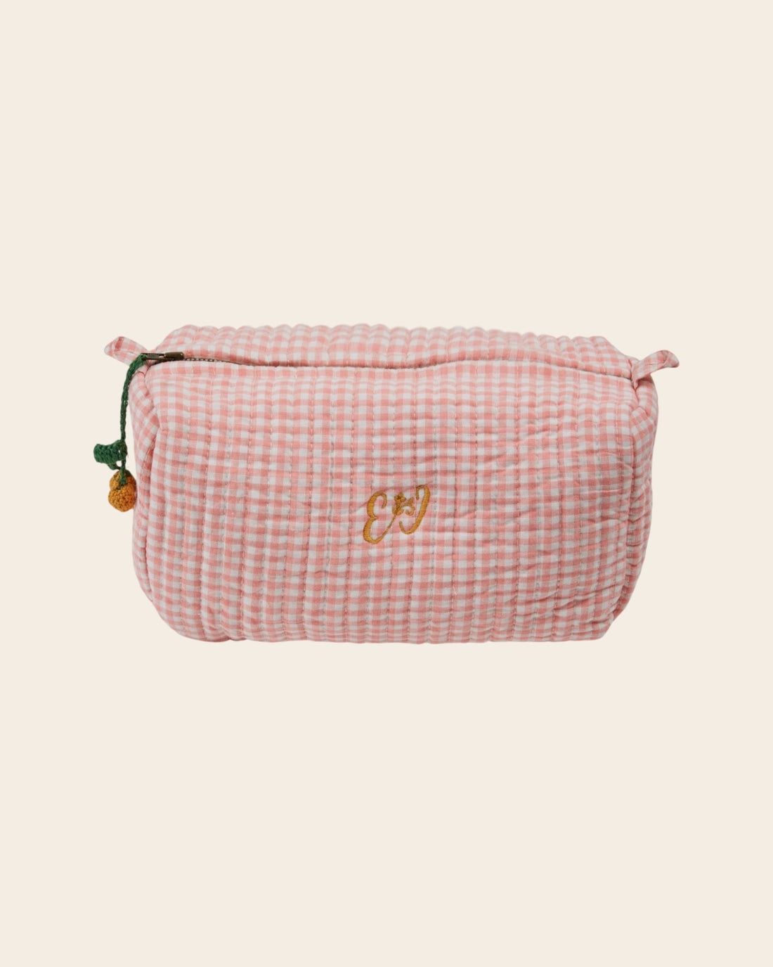 Trousse de toilette - Vichy rose Emile et ida