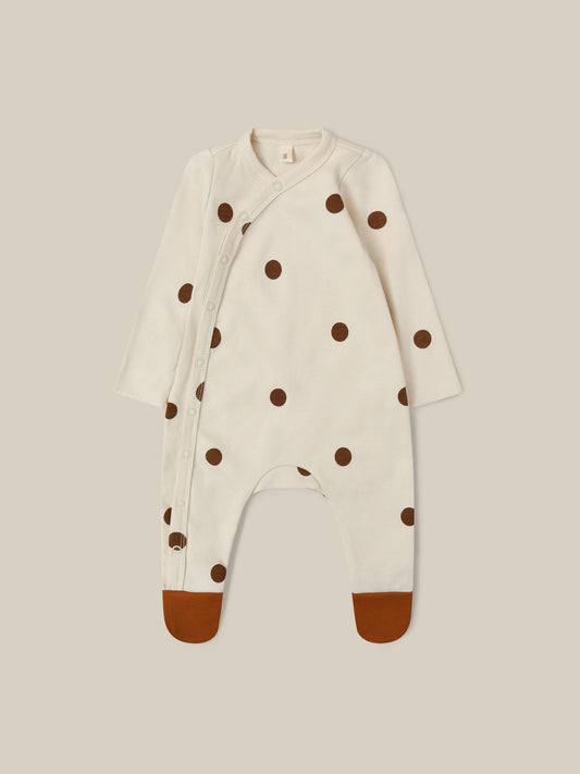 Undyed Cotton Dots Suit Organic Zoo - enjoykidsus