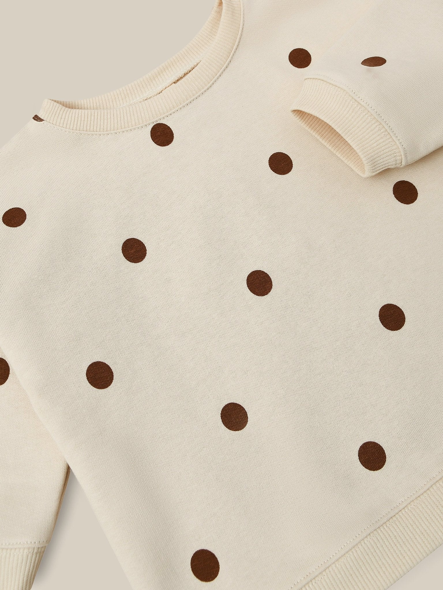 Undyed Cotton Dots Sweatshirt Organic Zoo - enjoykidsus