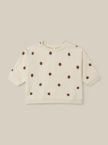 Undyed Cotton Dots Sweatshirt Organic Zoo - enjoykidsus