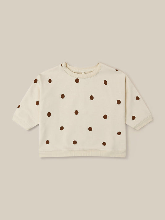 Undyed Cotton Dots Sweatshirt Organic Zoo - enjoykidsus