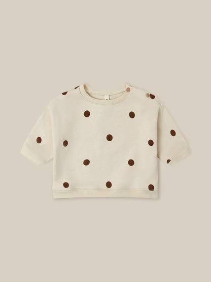 Undyed Cotton Dots Sweatshirt Organic Zoo - enjoykidsus