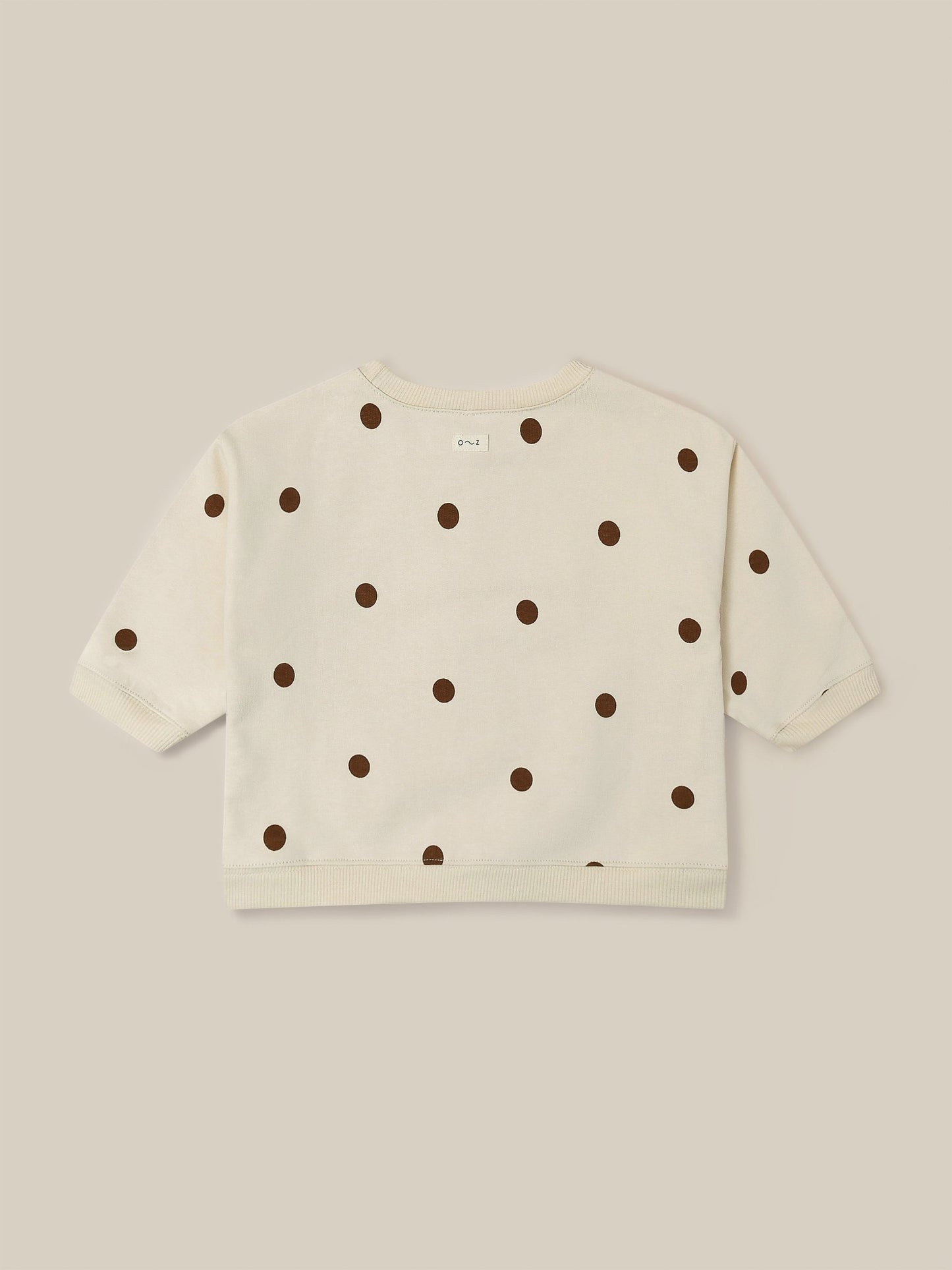 Undyed Cotton Dots Sweatshirt Organic Zoo - enjoykidsus