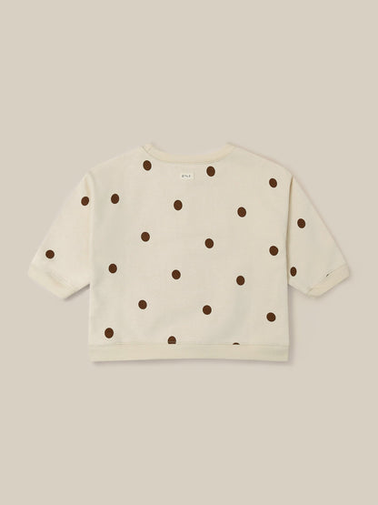 Undyed Cotton Dots Sweatshirt Organic Zoo - enjoykidsus