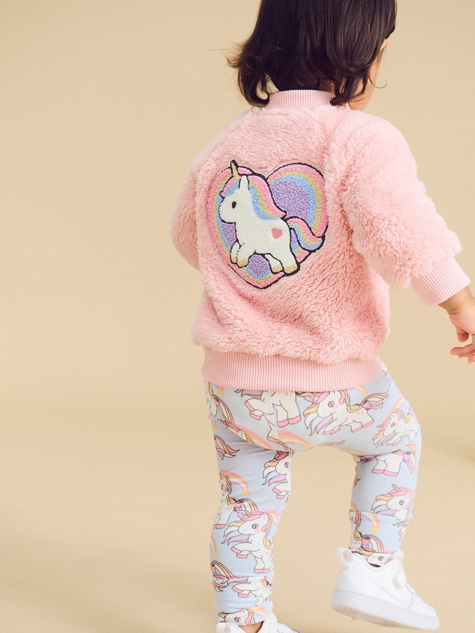 UNICORN HEART FAUX FUR JACKET Huxbaby - enjoykidsus