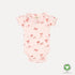 VACVAC Belle Rib Bodysuit SS – Pink | Organic Baby Bodysuit VACVAC