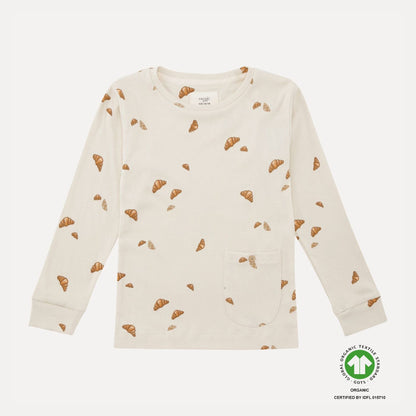 VACVAC Ello Rib Top LS – Croissant Mini | Organic Baby Top VACVAC