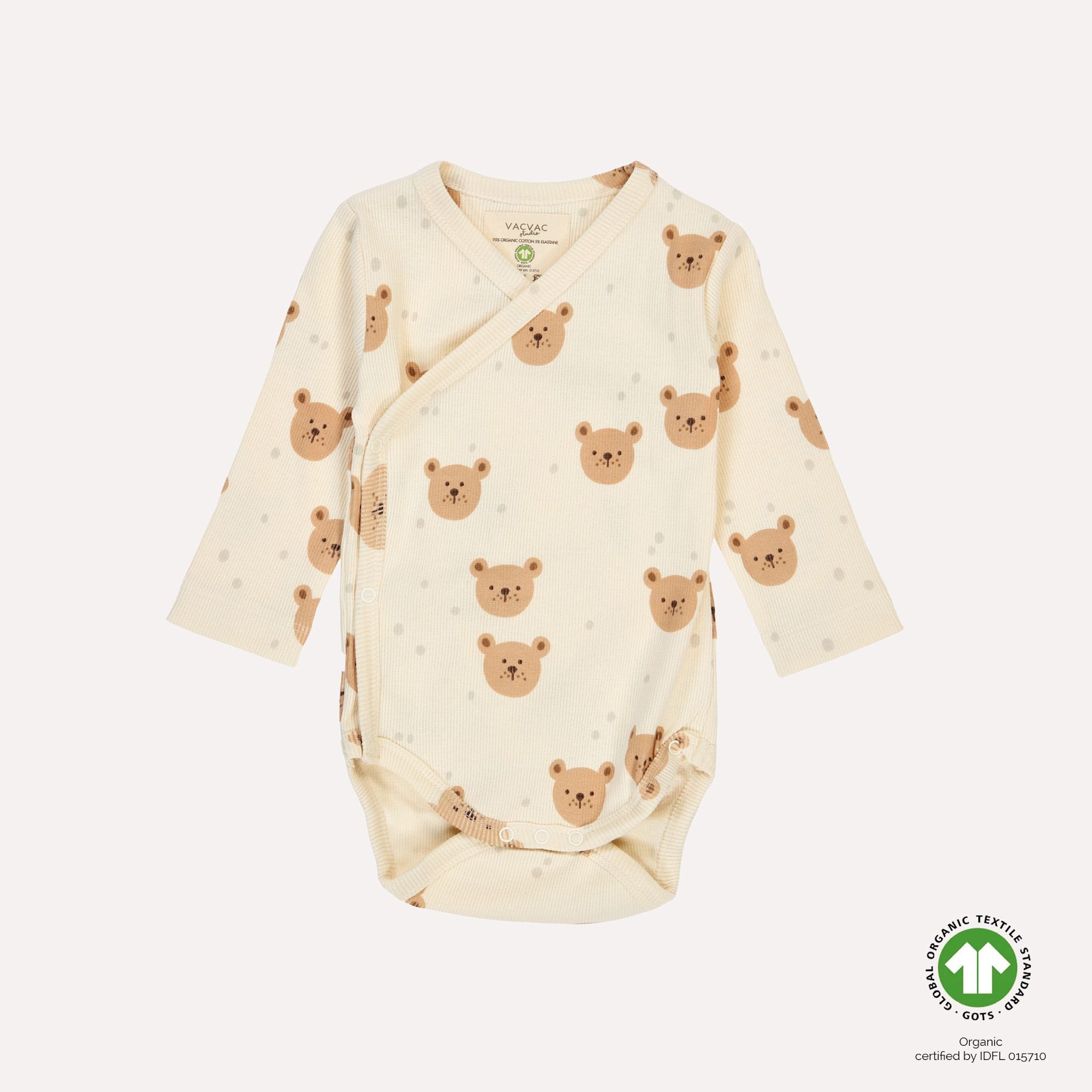 VACVAC Toulon NB Crossover Bodysuit – Teddy Tumbles | Organic Cotton Baby Bodysuit VACVAC