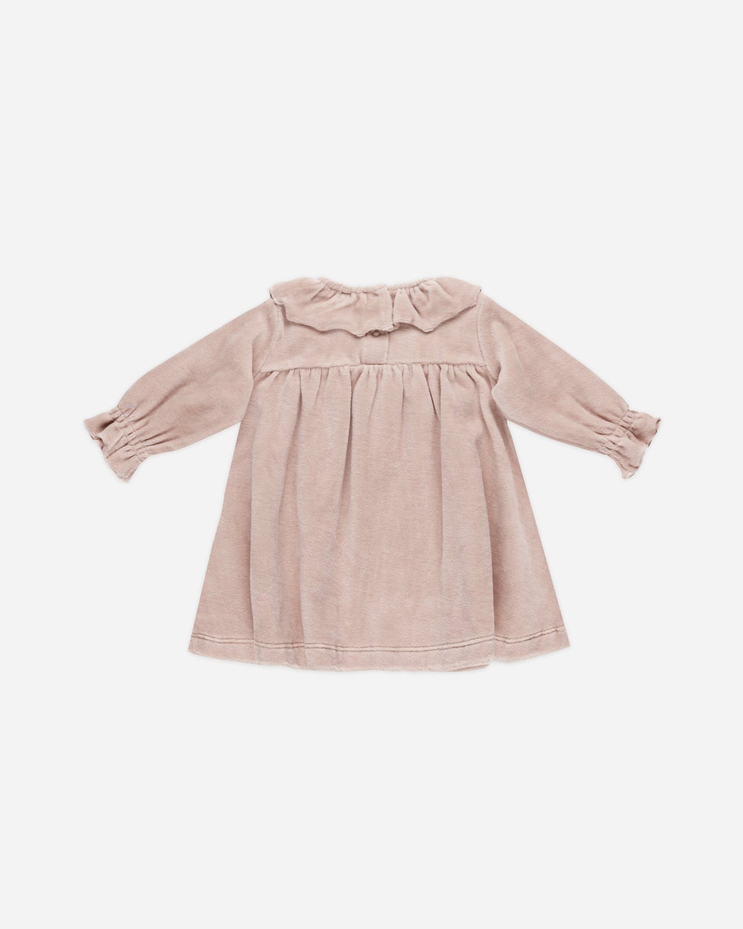 Velour Baby Dress || Blush Quincy Mae - enjoykidsus