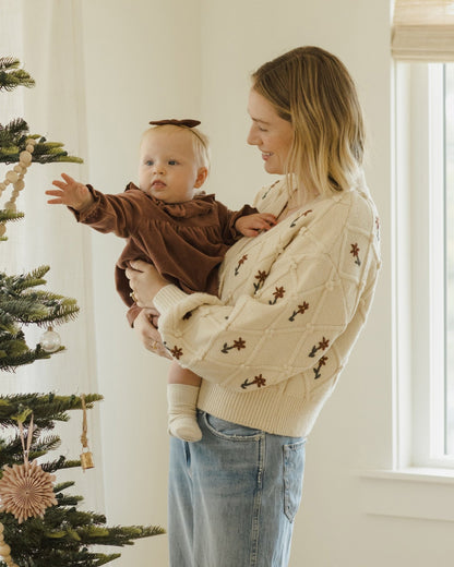 Velour Baby Dress || Cranberry Quincy Mae - enjoykidsus