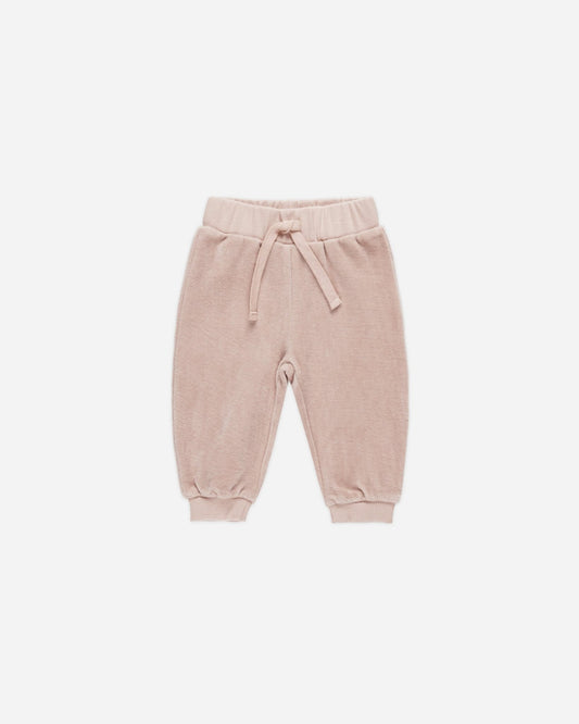 Velour Relaxed Sweatpant || Blush Quincy Mae - enjoykidsus