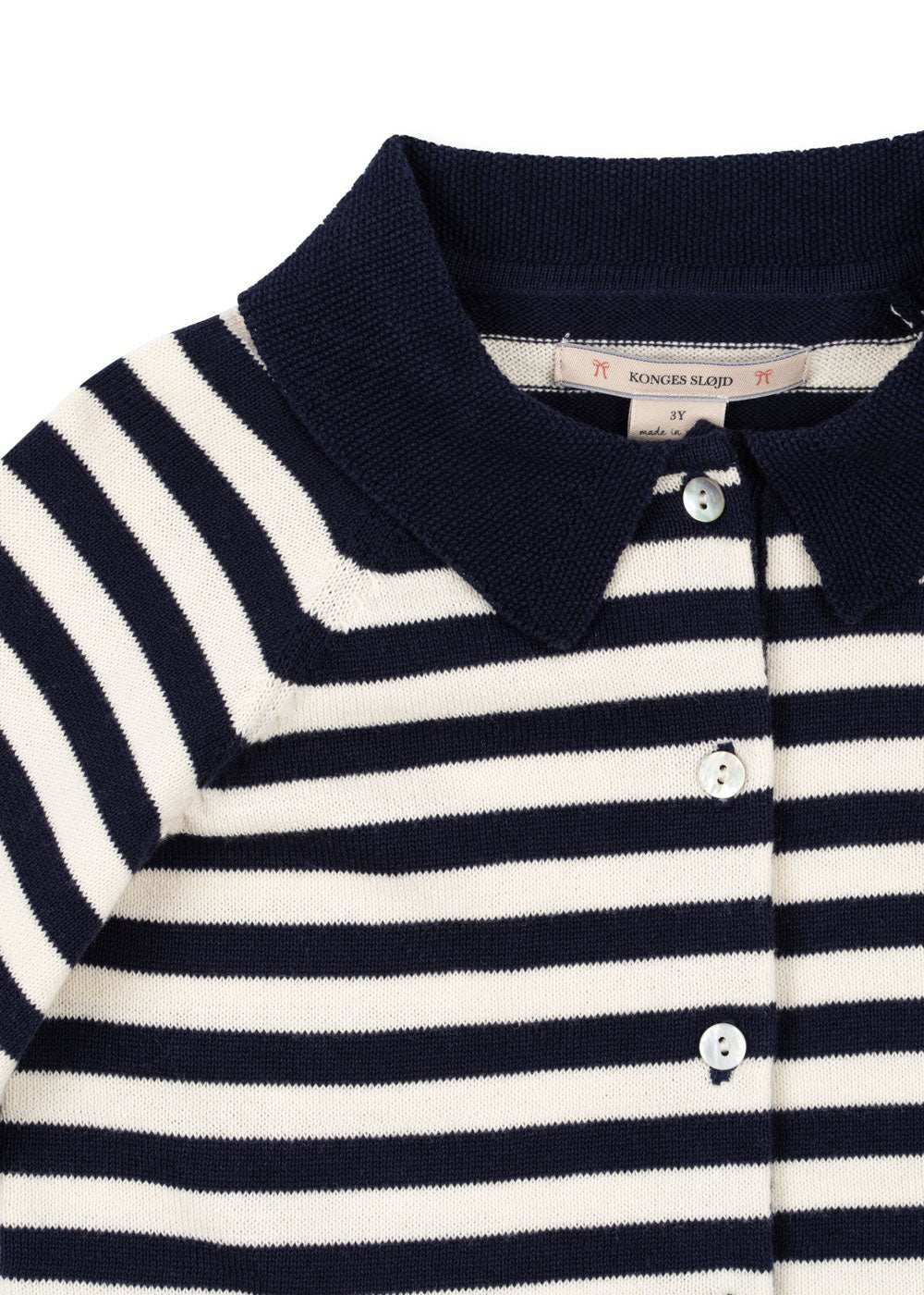 VENTON KNIT CARDIGAN GOTS - NAVY STRIPE Konges Sløjd - enjoykidsus