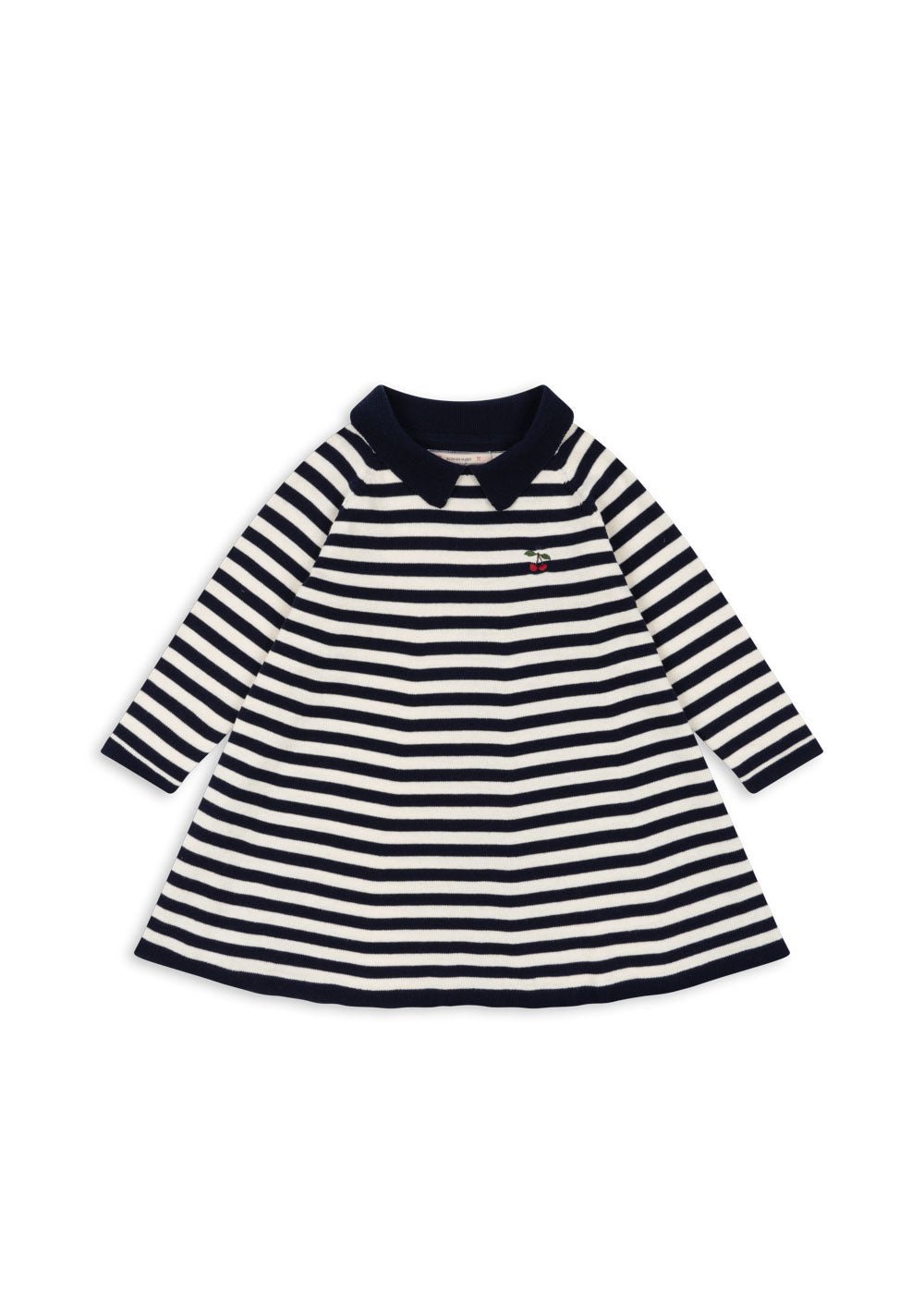 VENTON KNIT DRESS GOTS - NAVY STRIPE Konges Sløjd - enjoykidsus