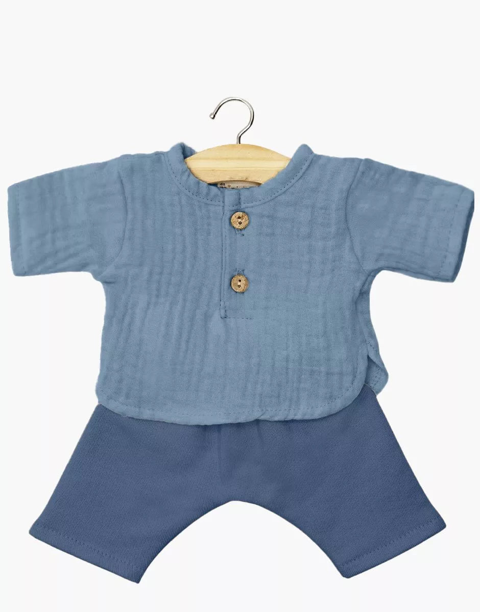 Minikane Marien Doll Denim Blue Outfit Set