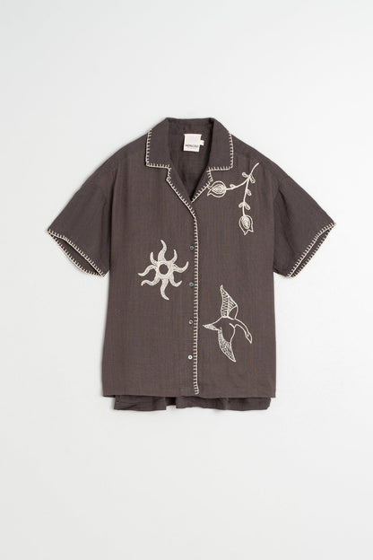 Indi &amp; Cold HANDMADE-EMBROIDERY SHIRT