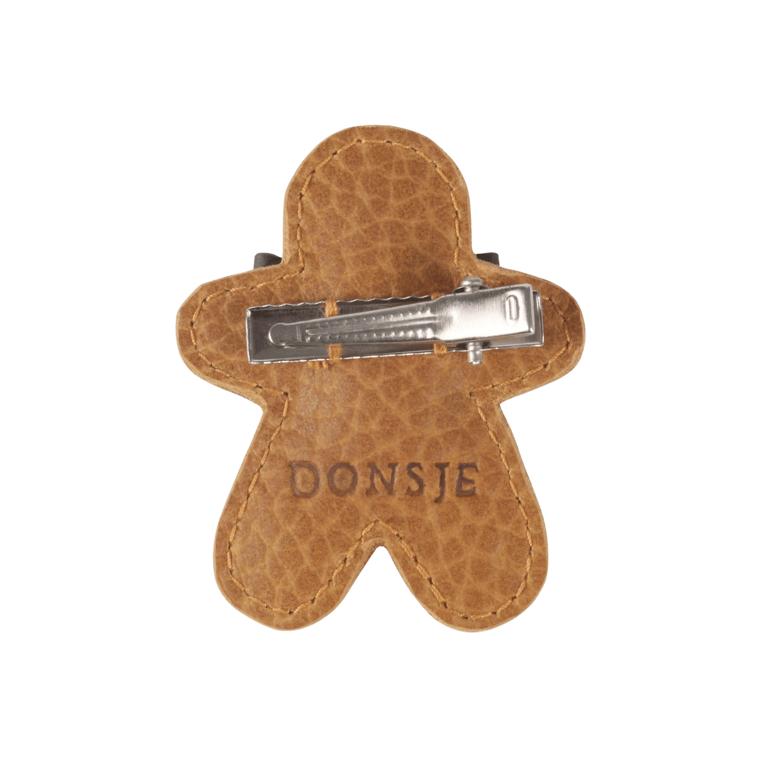 Wonda Hairclip | Gingerbread | Toast Grain Leather Donsje