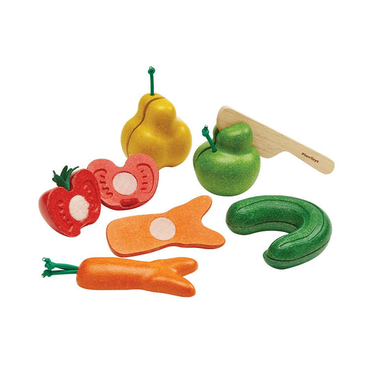 Wonky Fruit & Vegetables PlanToys - enjoykidsus