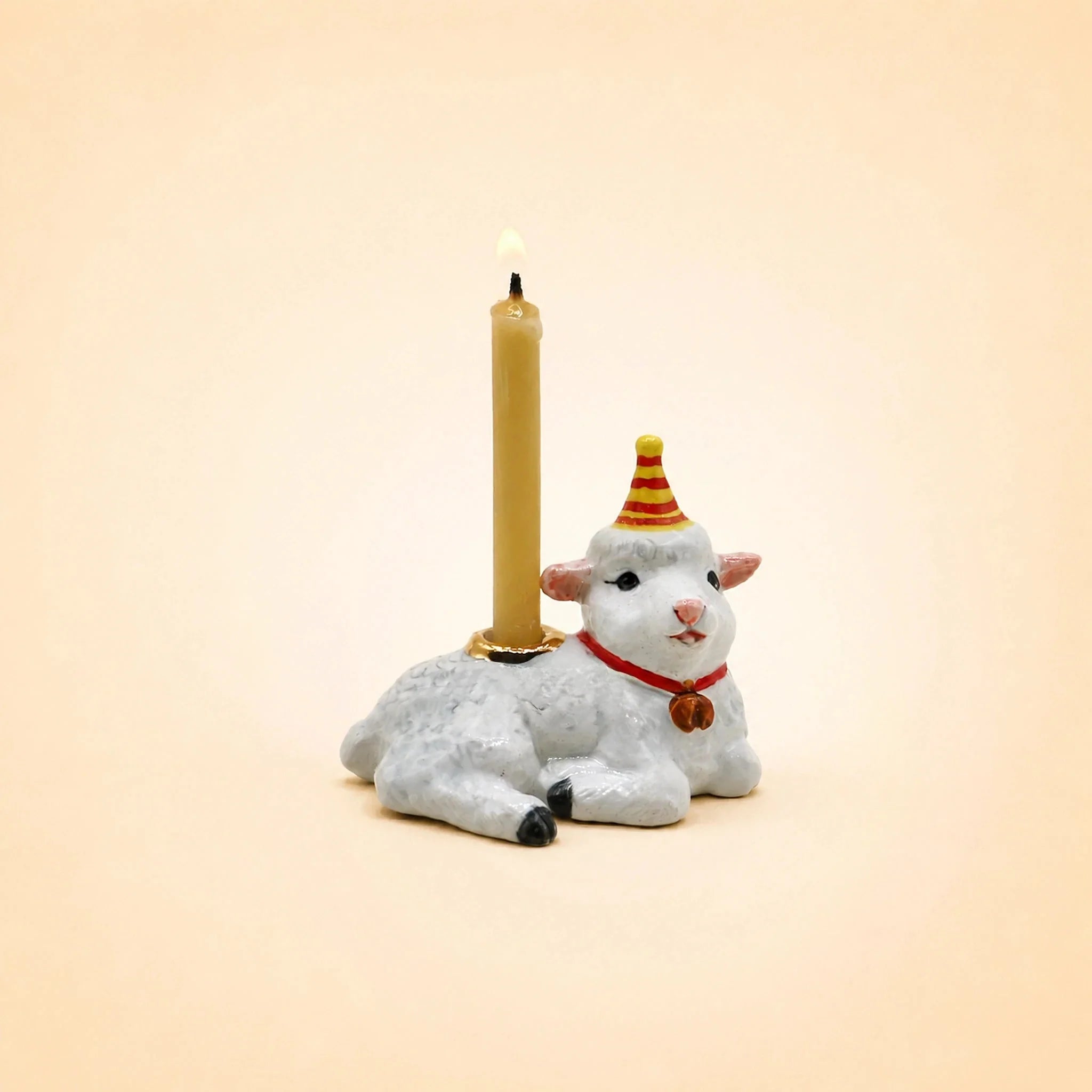 Year of the Goat Cake Topper | Porcelain Party Animal | Candle Holder | Chinese Zodiac