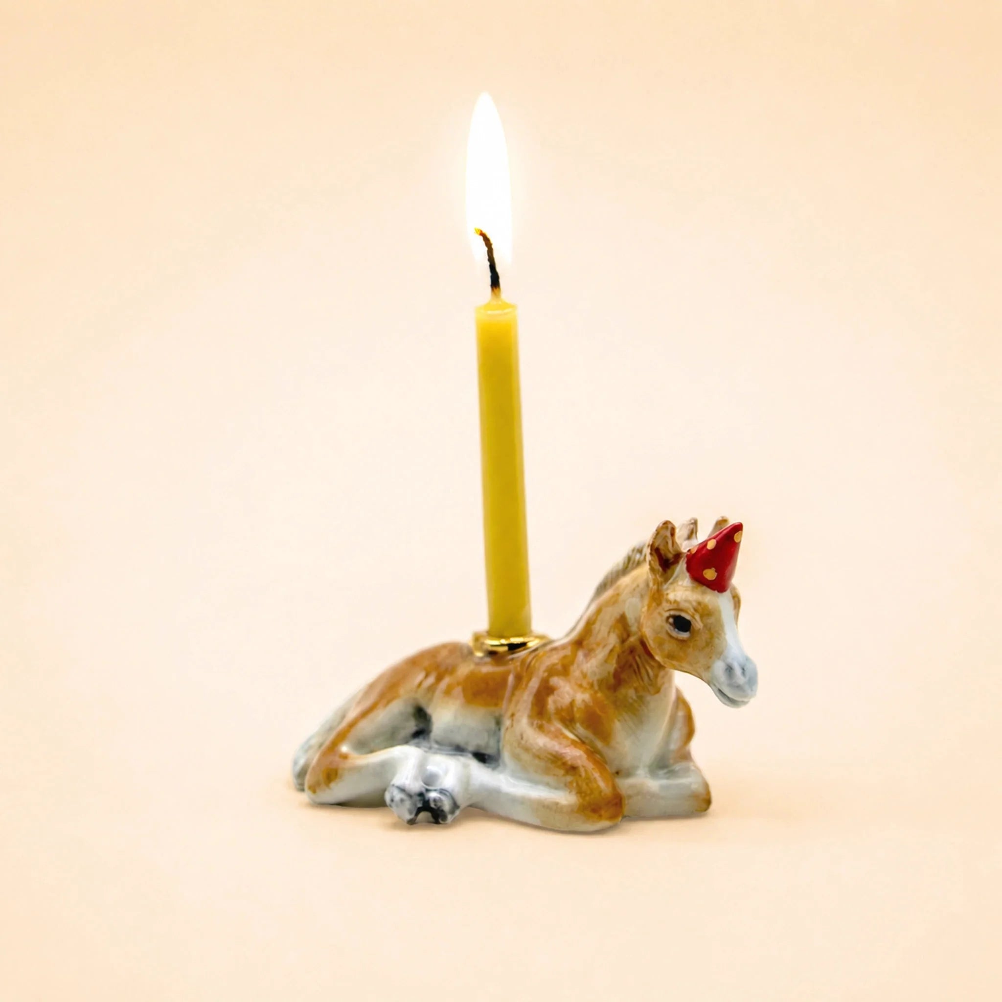 Year of the Horse Cake Topper | Porcelain Party Animal | Candle Holder | Chinese Zodiac