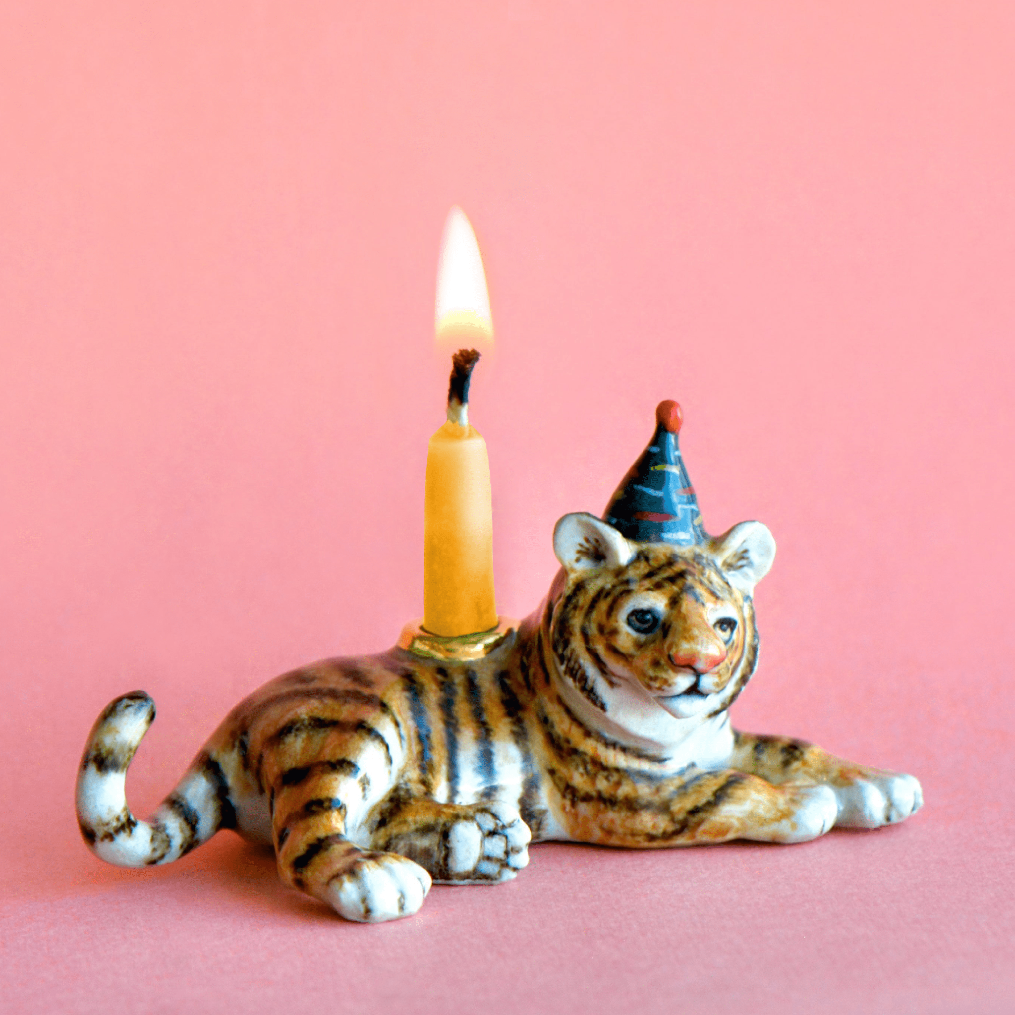 Camp Hollow Tiger Candle Holder