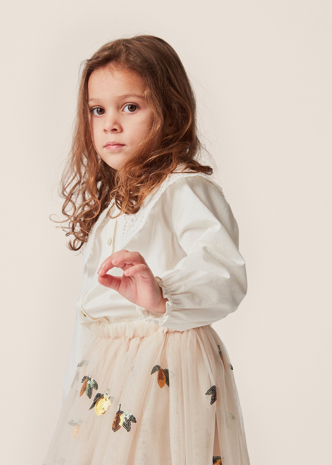 Yvonne Skirt - Lemon Sequin Konges Sløjd